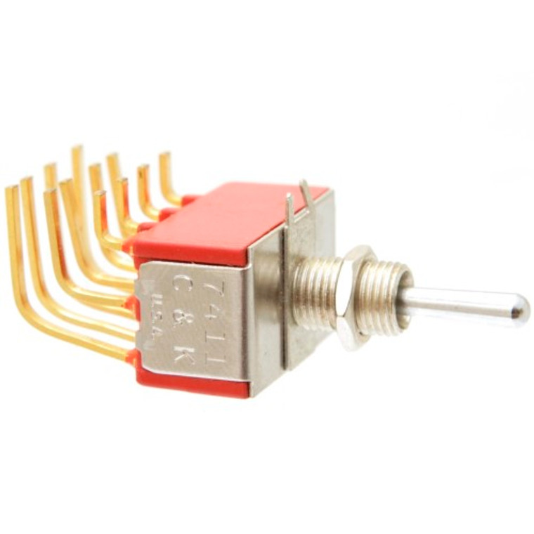 PC Mount Toggle Switch 4PDT On-On-On