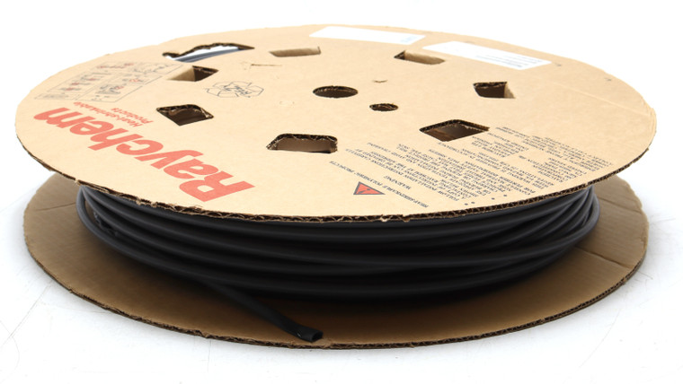 Raychem RNF-100-1/4-BK-SP 1/4" 2:1 Heat Shrink Tubing, Black, 250ft