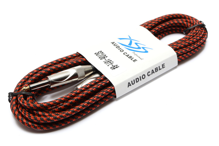 Professional Audio Cable 1/4" Male To 1/4" Male 18 Foot