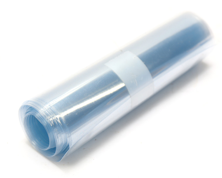 120mm x 0.06mm Clear PVC Heat Shrink Tubing, 10ft