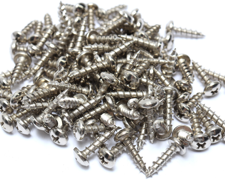 #10 x 3/4" Phillips Pan Head Deep Thread Wood Screws, 100pk
