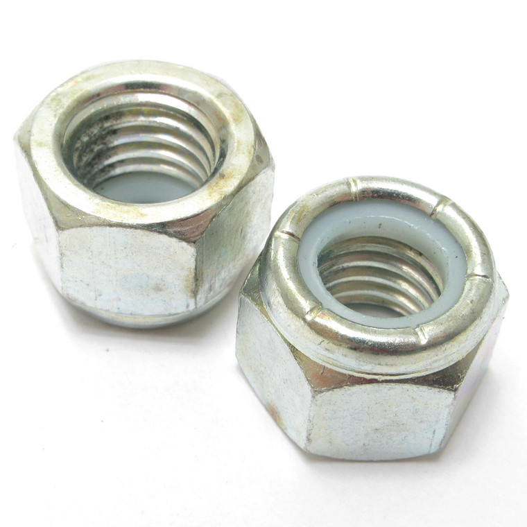 Nyloc Nut, 1/2-13, Zinc Plated Steel, 150 Piece