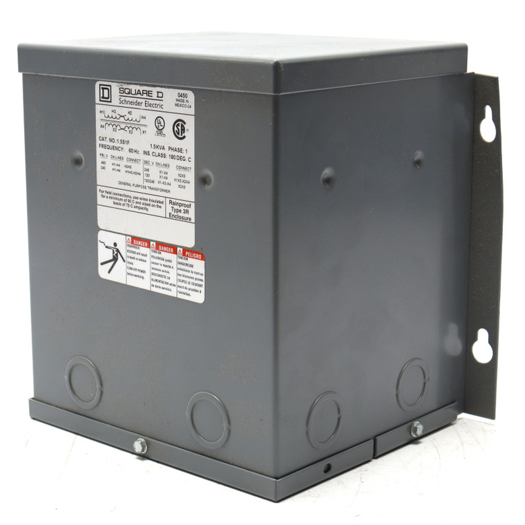 Square D 1.5S1F 1.5kVA 240x480V Dry Sealed Transformer