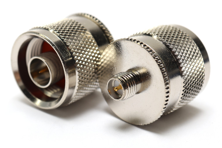 Reverse Polarity SMA Jack to Type N Plug Adapter, 50 Ohm, 6 GHz