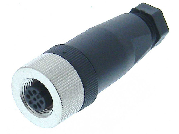 Aviation Style IP67 Connector, M12, 4 Pin Female
