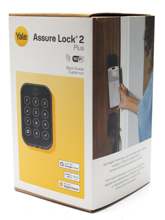 Yale Assure Lock 2 Plus w/WiFi & Apple Home Keys, Black Suede Finish