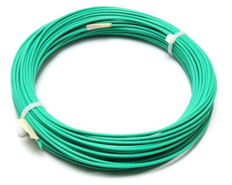 AWM 1180 Style 14AWG Green PTFE Silver Plated Copper Wire, 100ft
