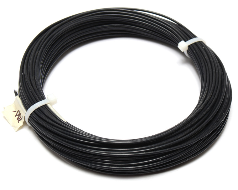 AWM 1180 Style 14AWG Black PTFE Silver Plated Copper Wire, 100ft
