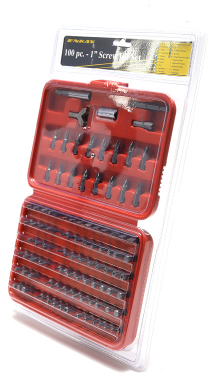 Enkay 3031 Tamper Proof Security Screwdriver Bit Set, 100pc