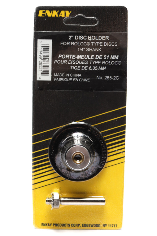 Enkay 265-2C 2" Roloc Type Disc Holder