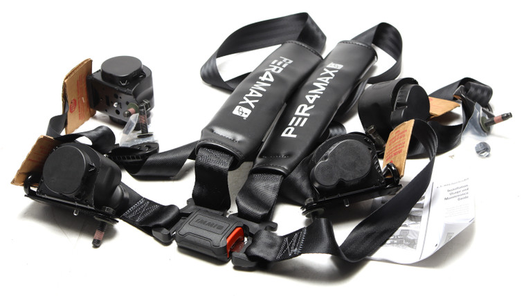 IMMI Per4max 4-point Ambulance Seatbelt Harness, Black
