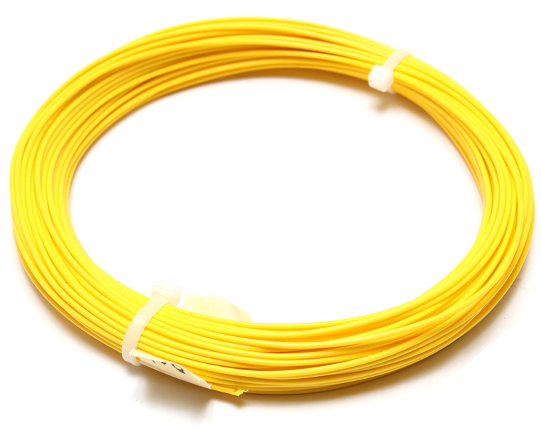 AWM 1180 Style 18AWG Yellow PTFE Silver Plated Copper Wire, 100ft