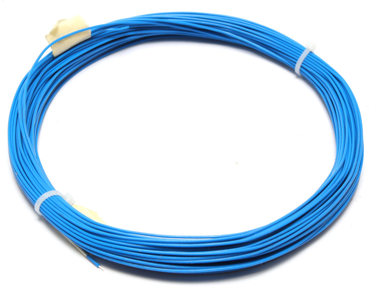 AWM 1180 Style 24AWG Blue PTFE Silver Plated Copper Wire, 100ft