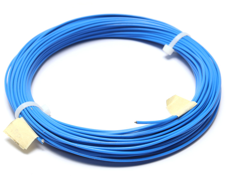 AWM 1180 Style 16AWG Blue PTFE Silver Plated Copper Wire, 100ft