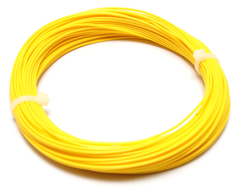 AWM 1180 Style 20AWG Yellow PTFE Silver Plated Copper Wire, 100ft