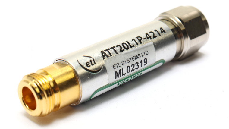 ETL Systems ATT20L1P-4214 L-Band RF Attenuator Type N