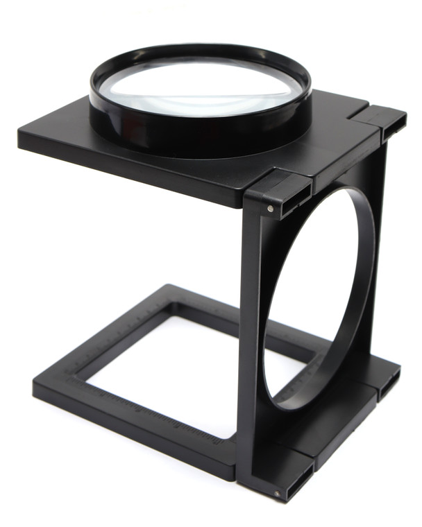 3" Diameter 3.5x Folding Glass Lens Magnifier