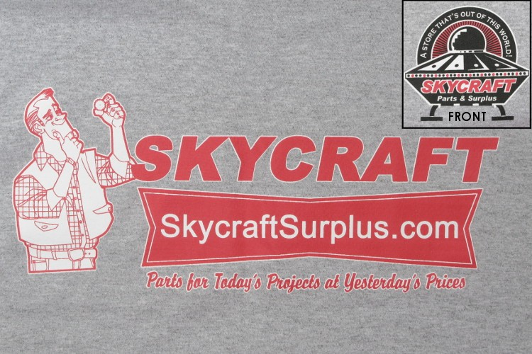 Skycraft Parts & Surplus Grey T-Shirt, X Large