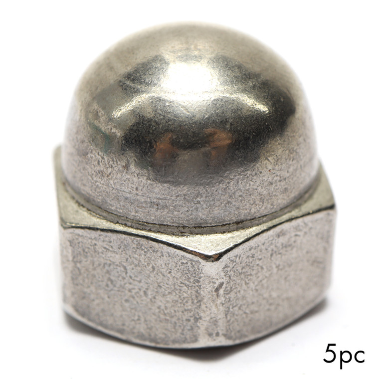 Hillman 829966 5/8"-11 Stainless Steel Acorn Nuts, 5pk