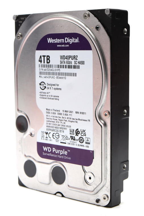 WD WD40PURZ Surveillance Class Hard Drive, 4TB