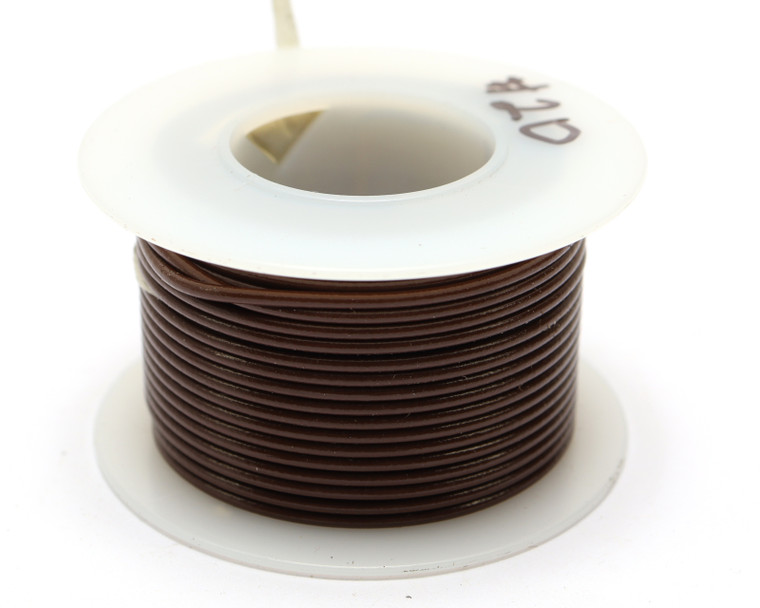 20AWG PVC Jacketed Stranded Hookup Wire, Brown, 40ft