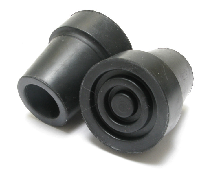 Replacement Rubber Cane or Crutch Tips, Black, 3/4 Inch, 100 Pieces