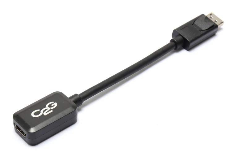 C2G 54322 DisplayPort Male to HDMI Female Adapter Converter, 8"