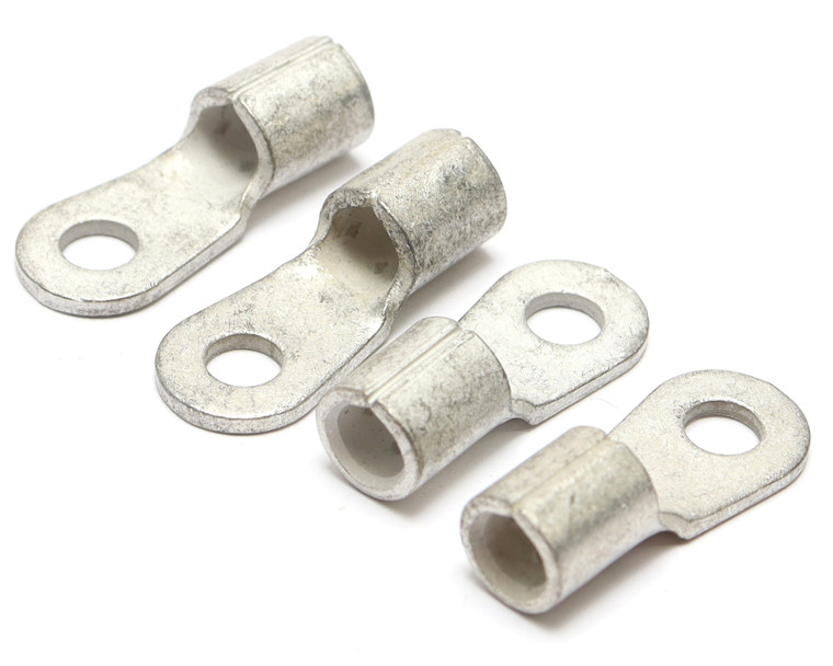 8 AWG Ring Terminal Non-Insulated #8 Ring Terminals, 4pc