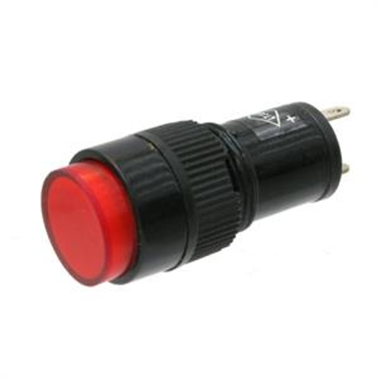 Round Mini Panel Light, 12 Volt DC Red