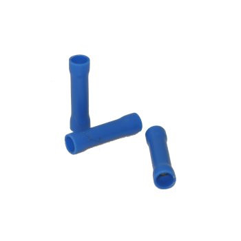 16 - 14 AWG Blue Nylon Butt Splicer - 100 Pieces