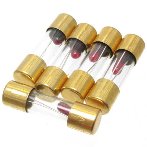 5 Pack AGU 20 AMP Indicating Fuse