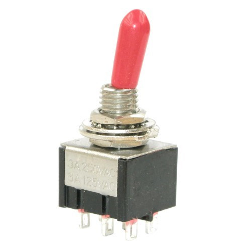 Miniature Toggle Switch DPDT On-Off-On