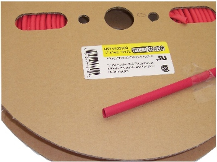 Heat Shrinkable Tubing 1/4" x 100' Roll Red Heat Shrinkable Tubing 1/4" x 100' Roll Red