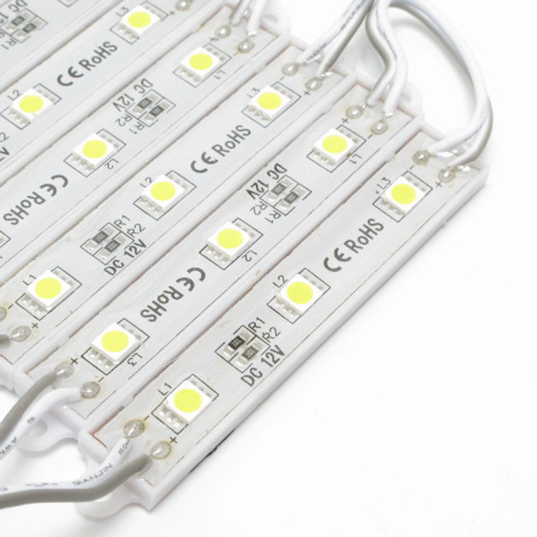 White LED Module with 3 Piece 5050 LED's per Module