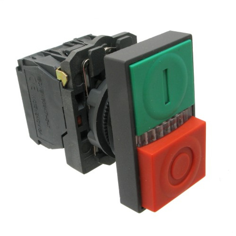 Double-Headed Push Button Switch, Momentary with LED Light