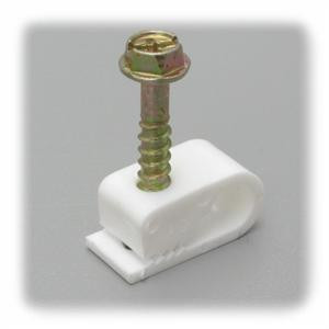 RG-6 Wire Clip, 100pc Pack| Color| White