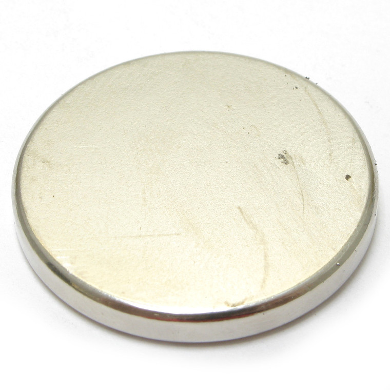 Neodymium Magnet, Nickel-Coated, Quarter-Sized