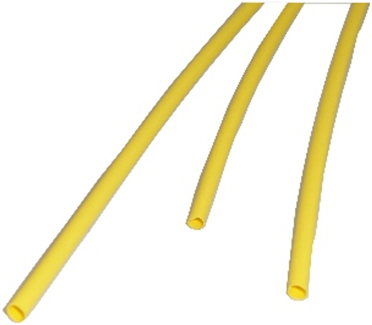 Heat Shrinkable Tubing 3/3 Inch x 4 Foot, Yellow