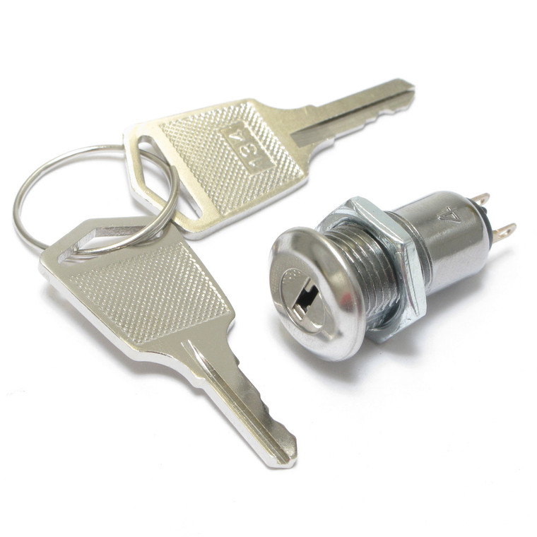 SPST Micro Electric ON OFF Key Switch