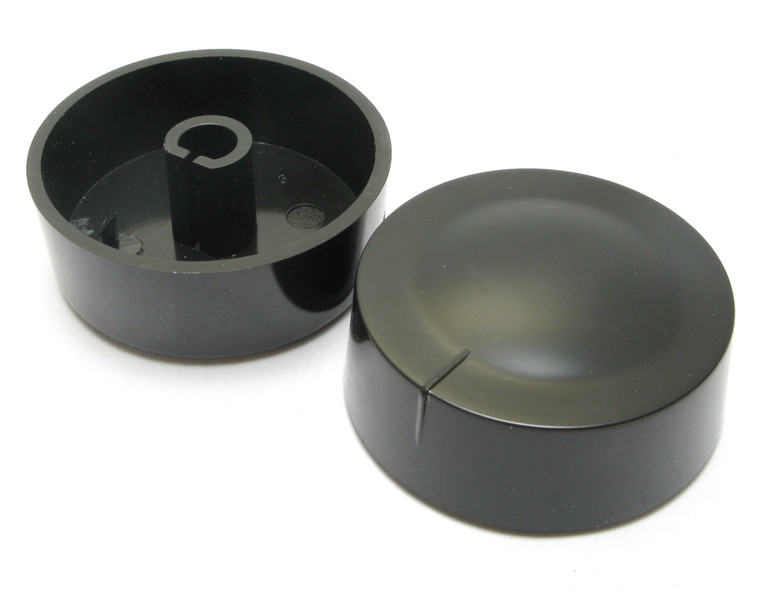 Dimmer Knob For Push-On D-Shaped Shaft, Black