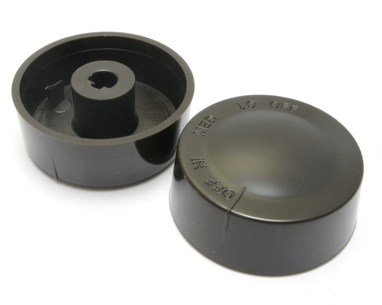 Dimmer Knob For Push-On D-Shaped Shaft, Brown