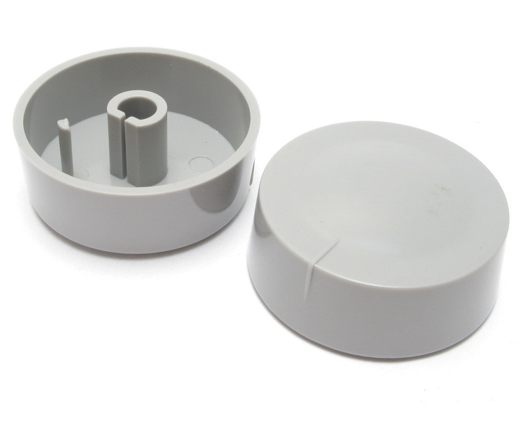 Dimmer Knob, Gray, For Push-On D-Shaped Shaft