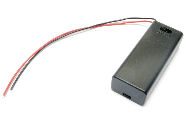 Battery Holder, Two x AAA with Switch
