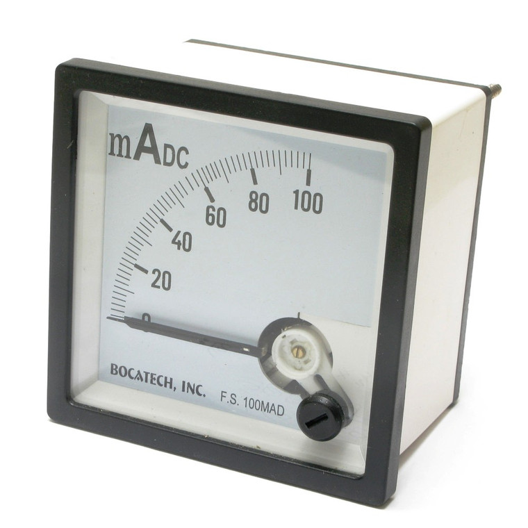 0 - 100 Milliamp DC Europa Analog Panel Meter, 72mm