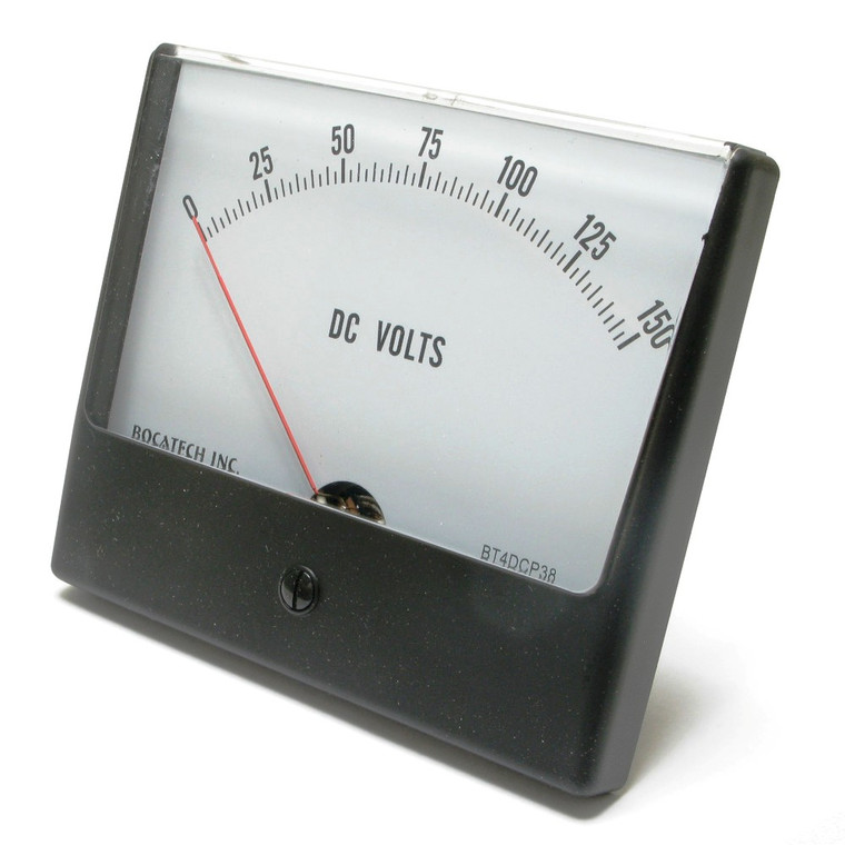0 - 150 Volt DC Panaview Analog Panel Meter, 4.5 Inch