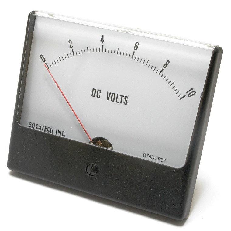 0 - 10 Volt DC Panaview Analog Panel Meter, 4.5 Inch