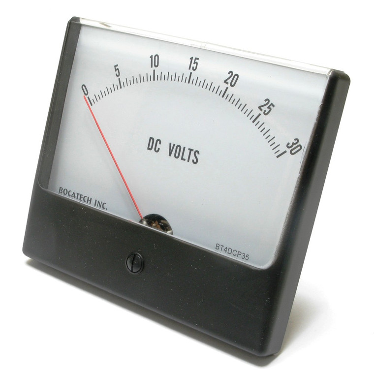 0 - 30 Volt DC Panaview Analog Panel Meter, 4.5 Inch