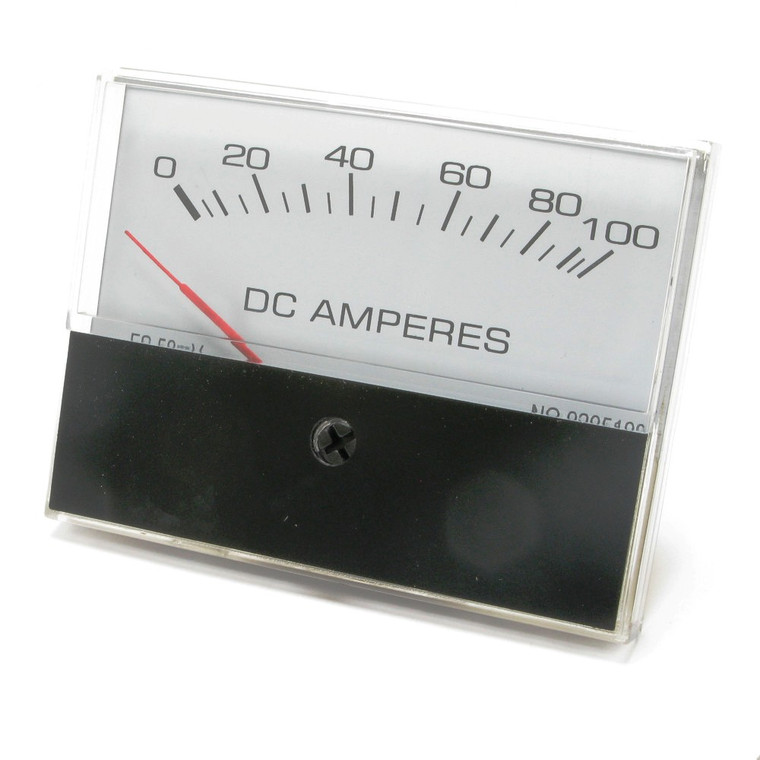 0 - 100 Amp DC Analog Panel Meter, 3 Inch