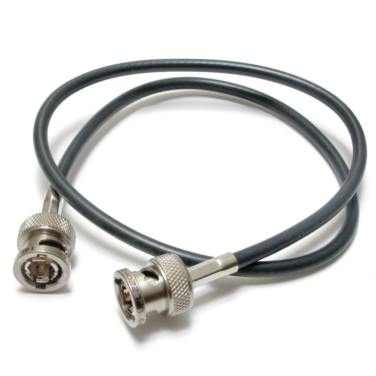 BNC Male to Male Coaxial Cable, 19 Inch Long
