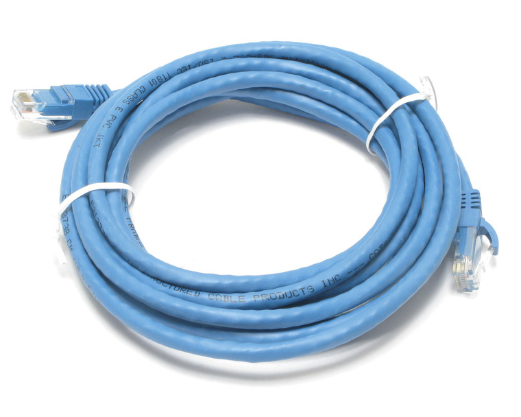 CAT6 UTP Patch Cable, 10 Foot Length, Blue